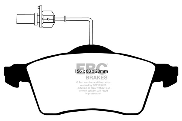 Stabdžių kaladėlės EBC "Ultimax" DP1398