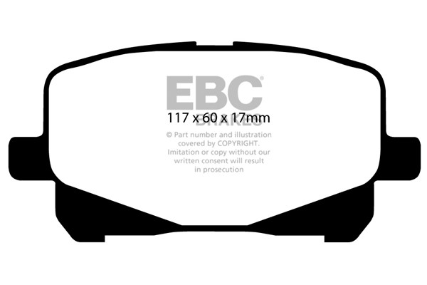 Stabdžių kaladėlės EBC "Ultimax" DP1399