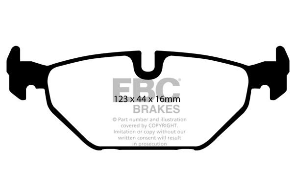 Stabdžių kaladėlės EBC "Ultimax" DP1405