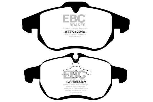Stabdžių kaladėlės EBC "Ultimax" DP1414