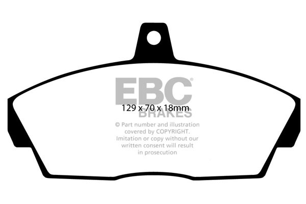 Stabdžių kaladėlės EBC "Ultimax" DP1415