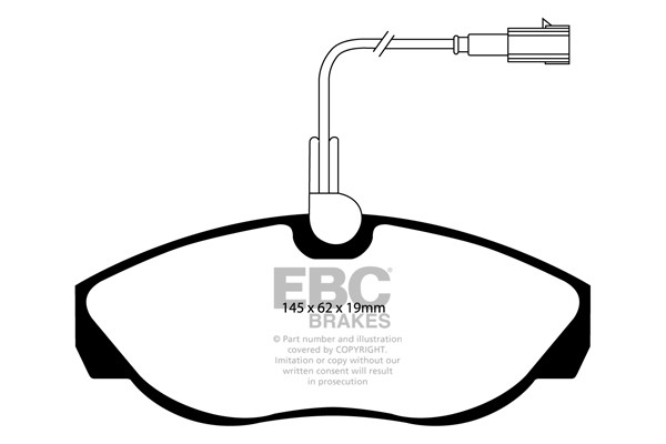 Stabdžių kaladėlės EBC "Ultimax" DP1417