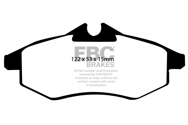 Stabdžių kaladėlės EBC "Ultimax" DP1434