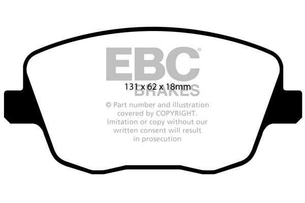 Stabdžių kaladėlės EBC "Ultimax" DP1436