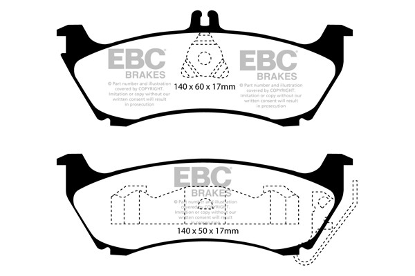 Stabdžių kaladėlės EBC "Ultimax" DP1437
