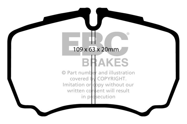 Stabdžių kaladėlės EBC "Ultimax" DP1440