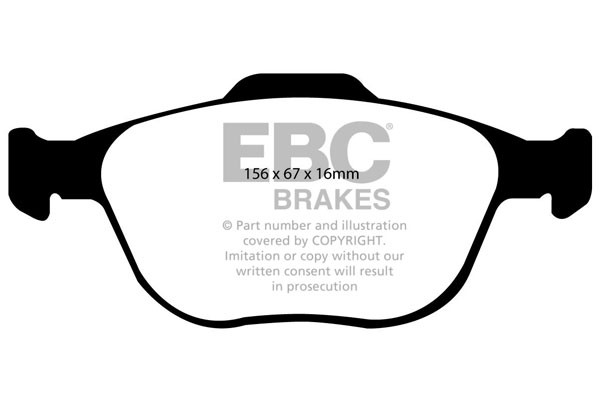 Stabdžių kaladėlės EBC "Ultimax" DP1444