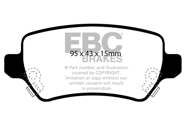 Stabdžių kaladėlės EBC "Ultimax" DP1447