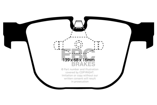 Stabdžių kaladėlės EBC "Ultimax" DP1451