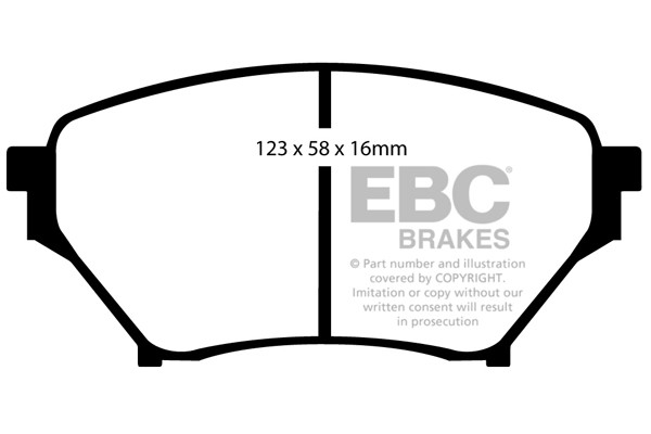 Stabdžių kaladėlės EBC "Ultimax" DP1452