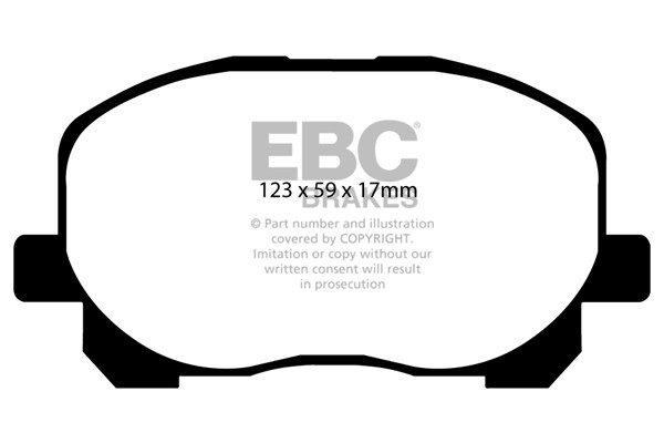 Stabdžių kaladėlės EBC "Ultimax" DP1455