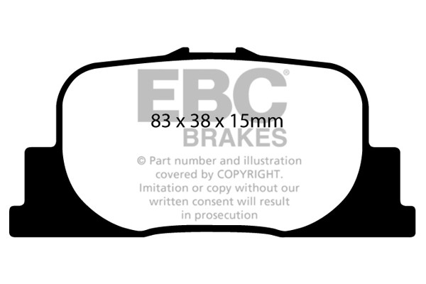 Stabdžių kaladėlės EBC "Ultimax" DP1456