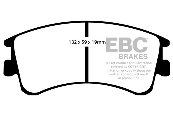 Stabdžių kaladėlės EBC "Ultimax" DP1465