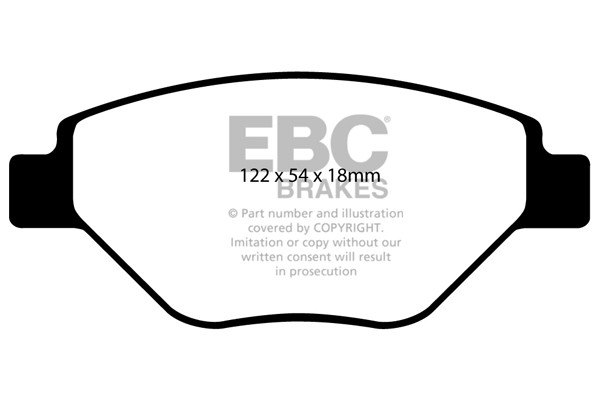 Stabdžių kaladėlės EBC "Ultimax" DP1467