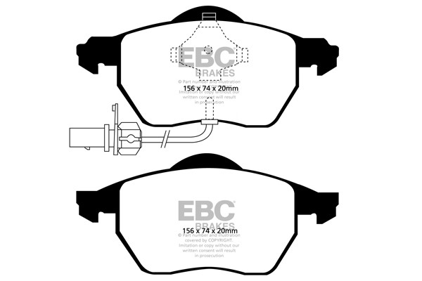 Stabdžių kaladėlės EBC "Ultimax" DP1483