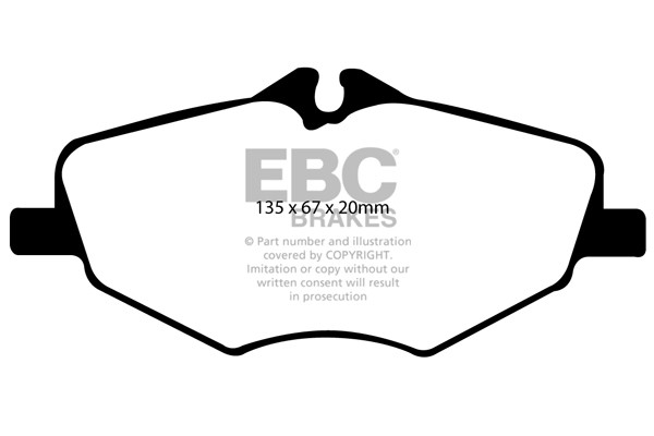 Stabdžių kaladėlės EBC "Ultimax" DP1488