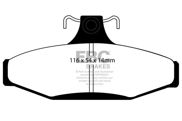 Stabdžių kaladėlės EBC "Ultimax" DP1501