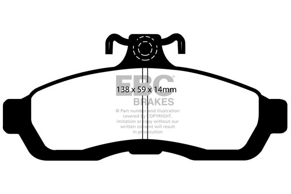 Stabdžių kaladėlės EBC "Ultimax" DP1502
