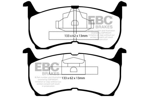 Stabdžių kaladėlės EBC "Ultimax" DP1503