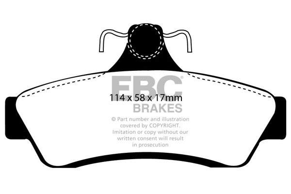 Stabdžių kaladėlės EBC "Ultimax" DP1506