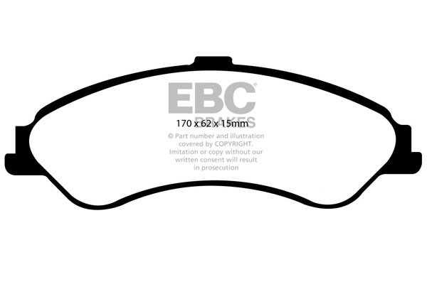 Stabdžių kaladėlės EBC "Ultimax" DP1507