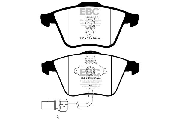 Stabdžių kaladėlės EBC "Ultimax" DP1510