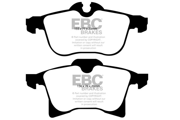 Stabdžių kaladėlės EBC "Ultimax" DP1520