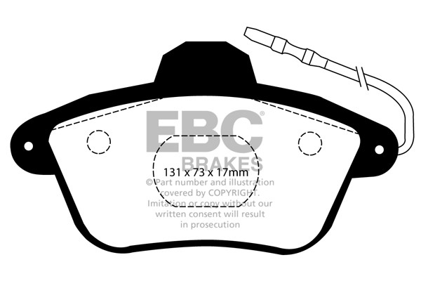 Stabdžių kaladėlės EBC "Ultimax" DP1526