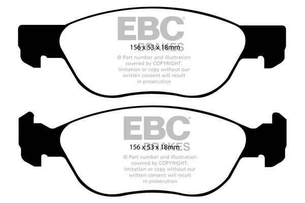 Stabdžių kaladėlės EBC "Ultimax" DP1530