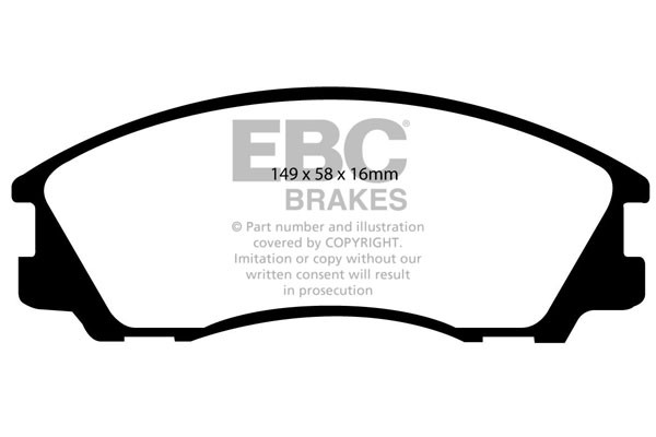 Stabdžių kaladėlės EBC "Ultimax" DP1531