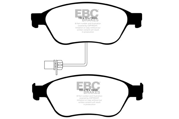 Stabdžių kaladėlės EBC "Ultimax" DP1535