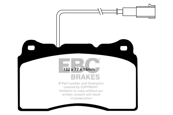 Stabdžių kaladėlės EBC "Ultimax" DP1536