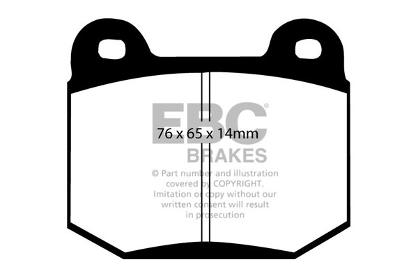 Stabdžių kaladėlės EBC "Ultimax" DP1537