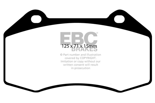 Stabdžių kaladėlės EBC "Ultimax" DP1539