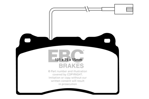 Stabdžių kaladėlės EBC "Ultimax" DP1540