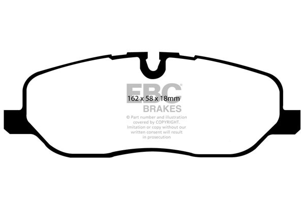 Stabdžių kaladėlės EBC "Ultimax" DP1541