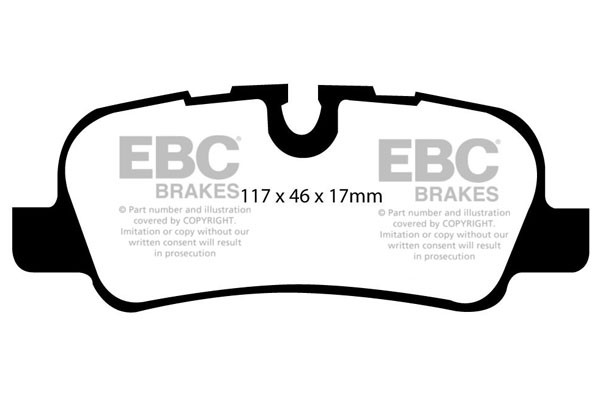 Stabdžių kaladėlės EBC "Ultimax" DP1542