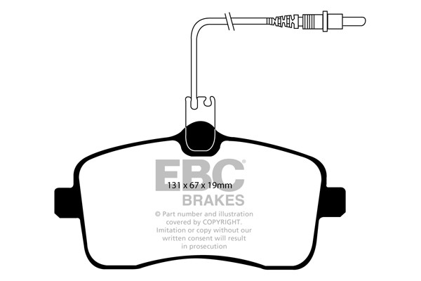 Stabdžių kaladėlės EBC "Ultimax" DP1549