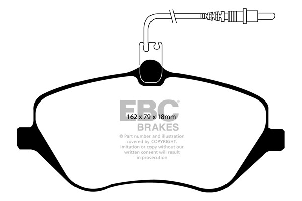 Stabdžių kaladėlės EBC "Ultimax" DP1550