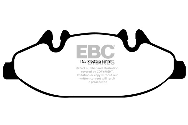 Stabdžių kaladėlės EBC "Ultimax" DP1553