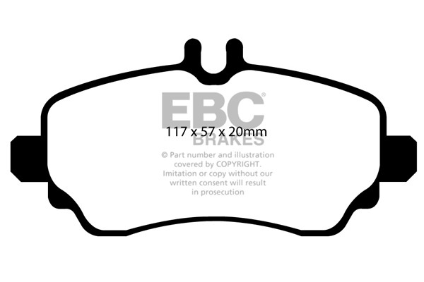 Stabdžių kaladėlės EBC "Ultimax" DP1555