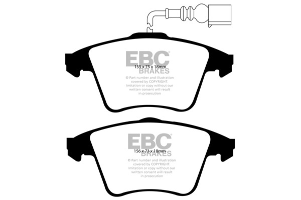 Stabdžių kaladėlės EBC "Ultimax" DP1556