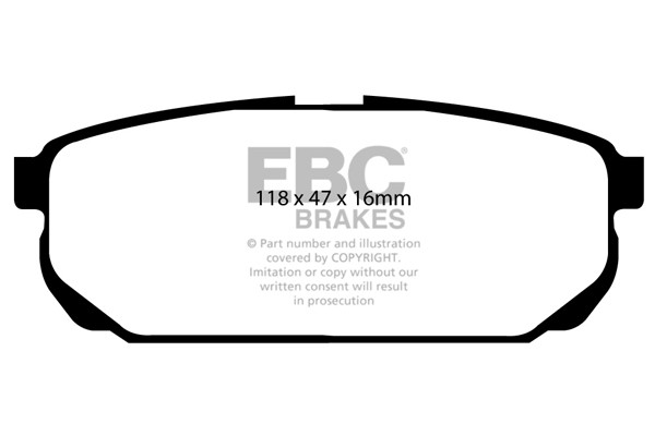 Stabdžių kaladėlės EBC "Ultimax" DP1559