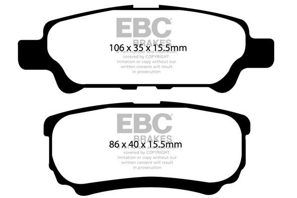 Stabdžių kaladėlės EBC "Ultimax" DP1563