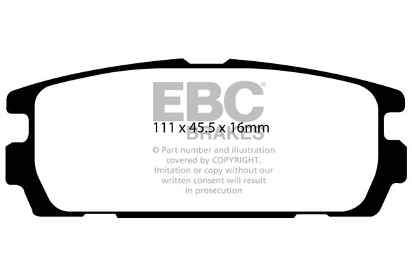 Stabdžių kaladėlės EBC "Ultimax" DP1565