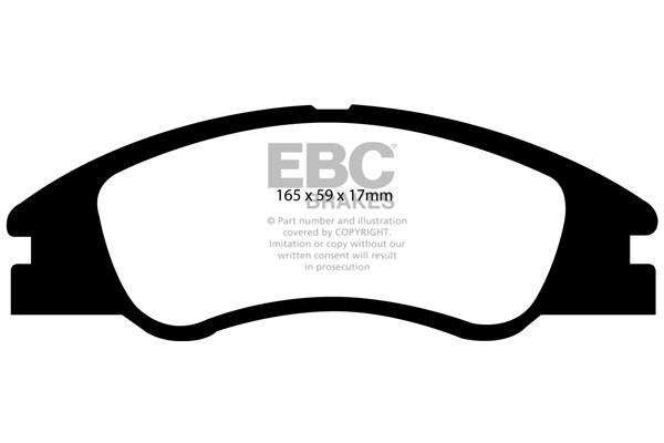 Stabdžių kaladėlės EBC "Ultimax" DP1568
