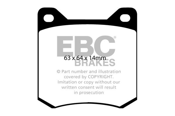 Stabdžių kaladėlės EBC "Ultimax" DP156