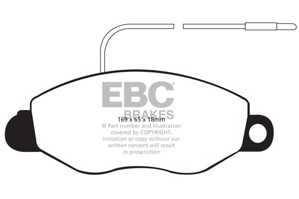 Stabdžių kaladėlės EBC "Ultimax" DP1570