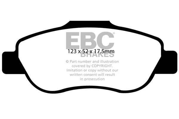 Stabdžių kaladėlės EBC "Ultimax" DP1573