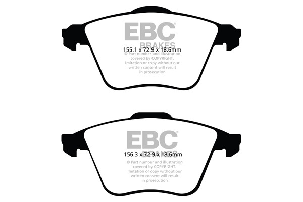 Stabdžių kaladėlės EBC "Ultimax" DP1574